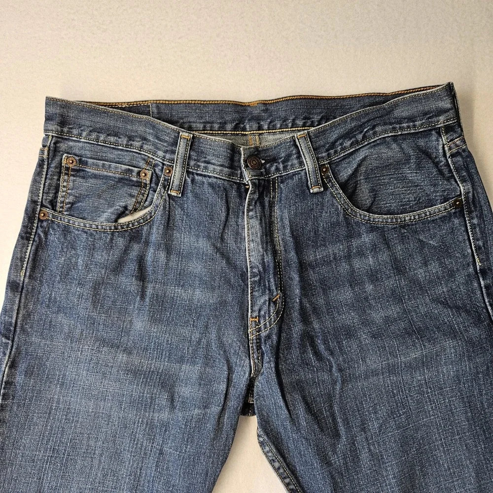 Levi's 527 Jeans Men's 36x30 Low Boot Cut Blue Denim Pants Western Cowboy